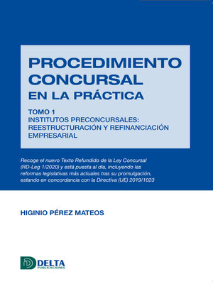 cover image of Procedimiento concursal en la práctica tomo 1